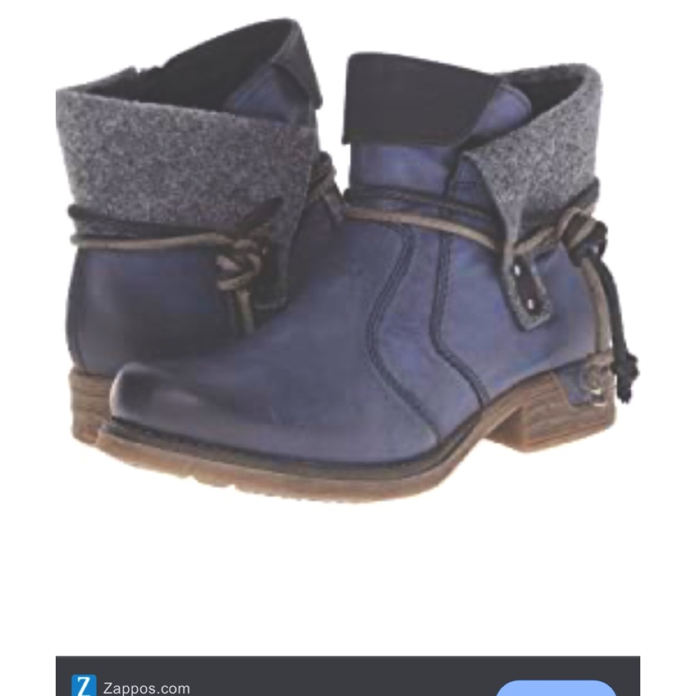 #rieker #bluebotties #size8 #Size39 #Blue #leather